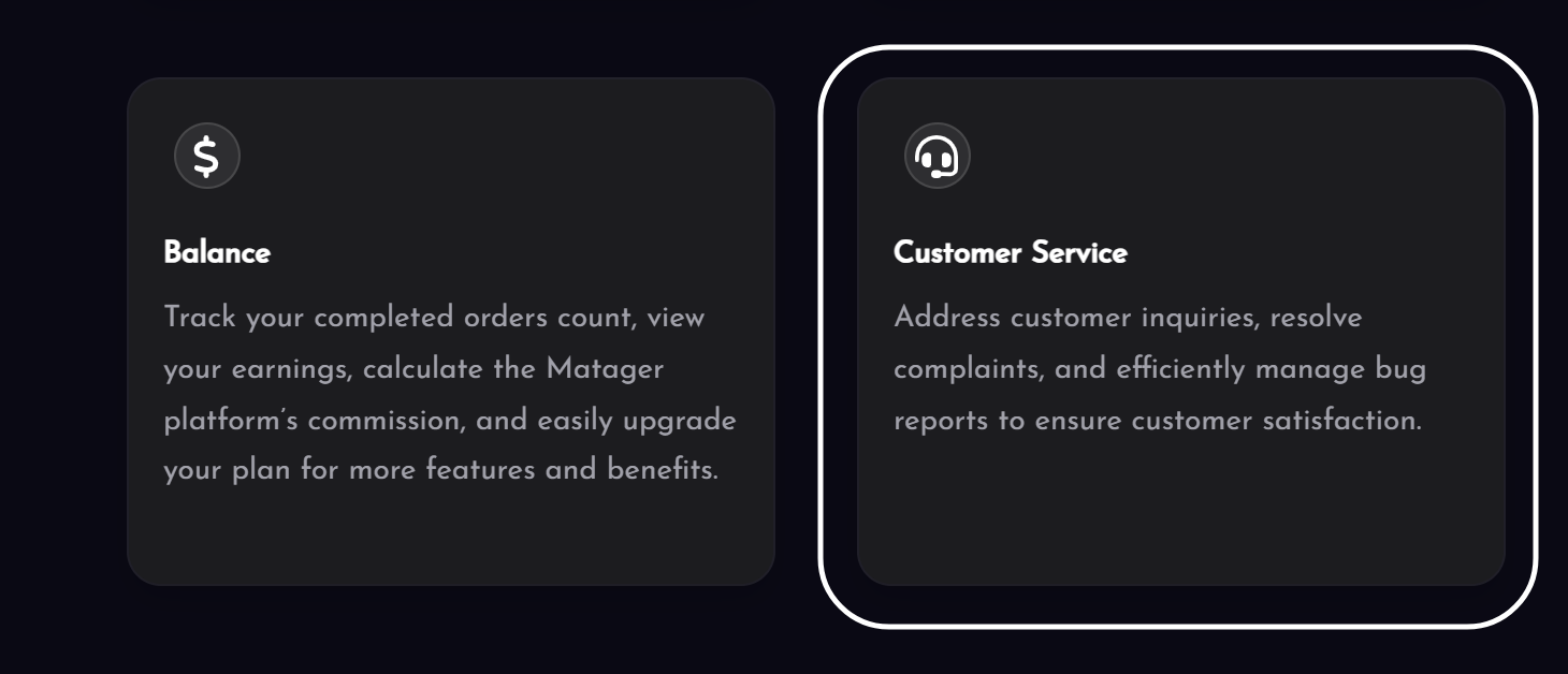 Customer Service page illustration